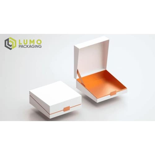 White Copper Interior Hinged Box