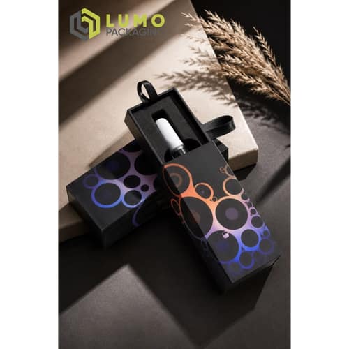 Black Bubble Pattern Drawer Rigid Box